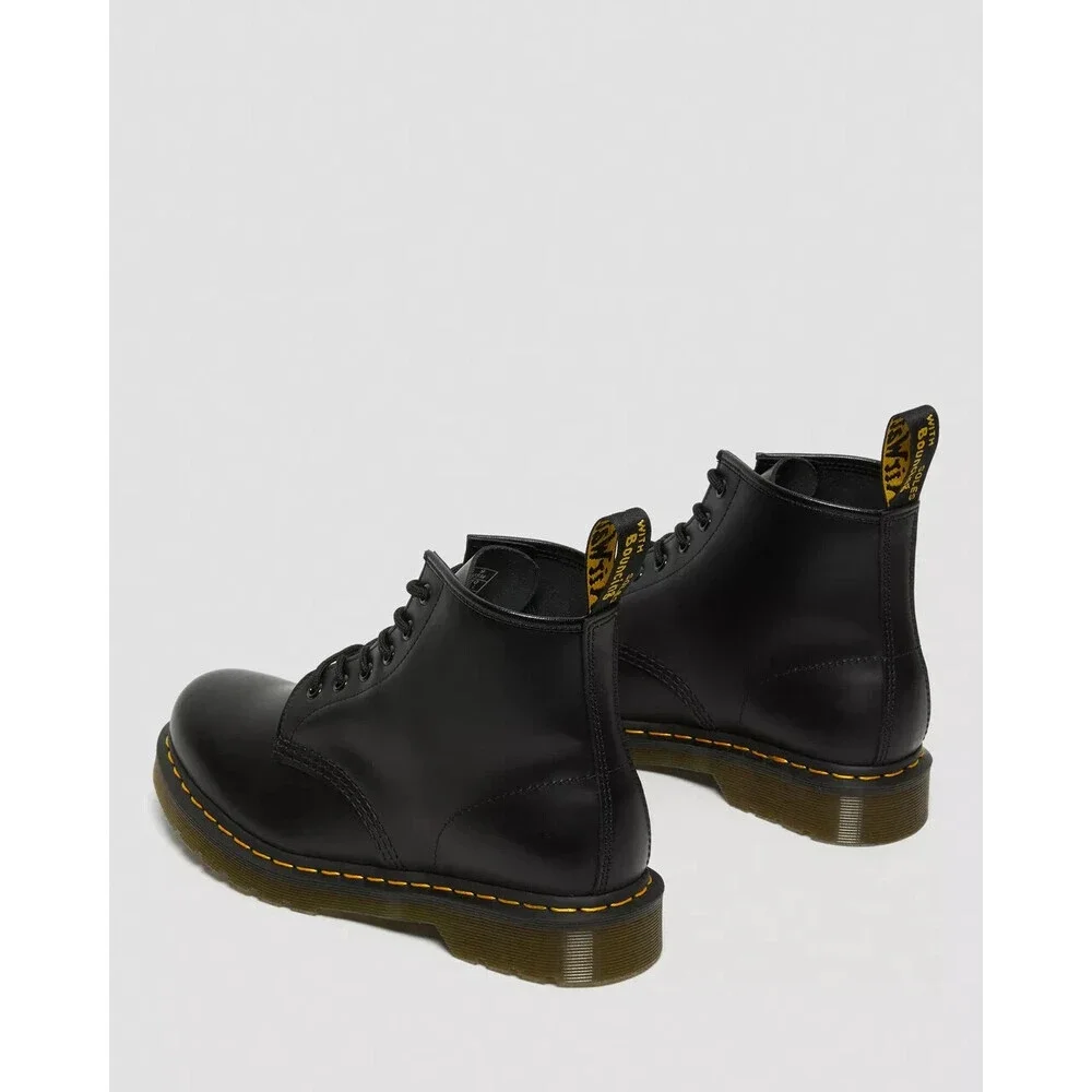 Dr. Martens 101 26230001 Boots Men's US 14 Black Leather Round Toe Ankle JOBB401